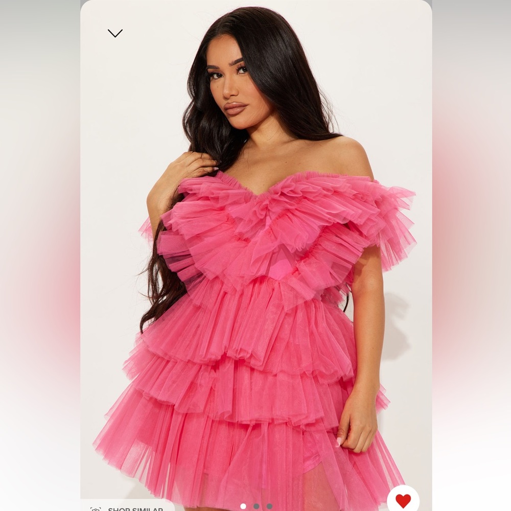 Pink Fluffy dress